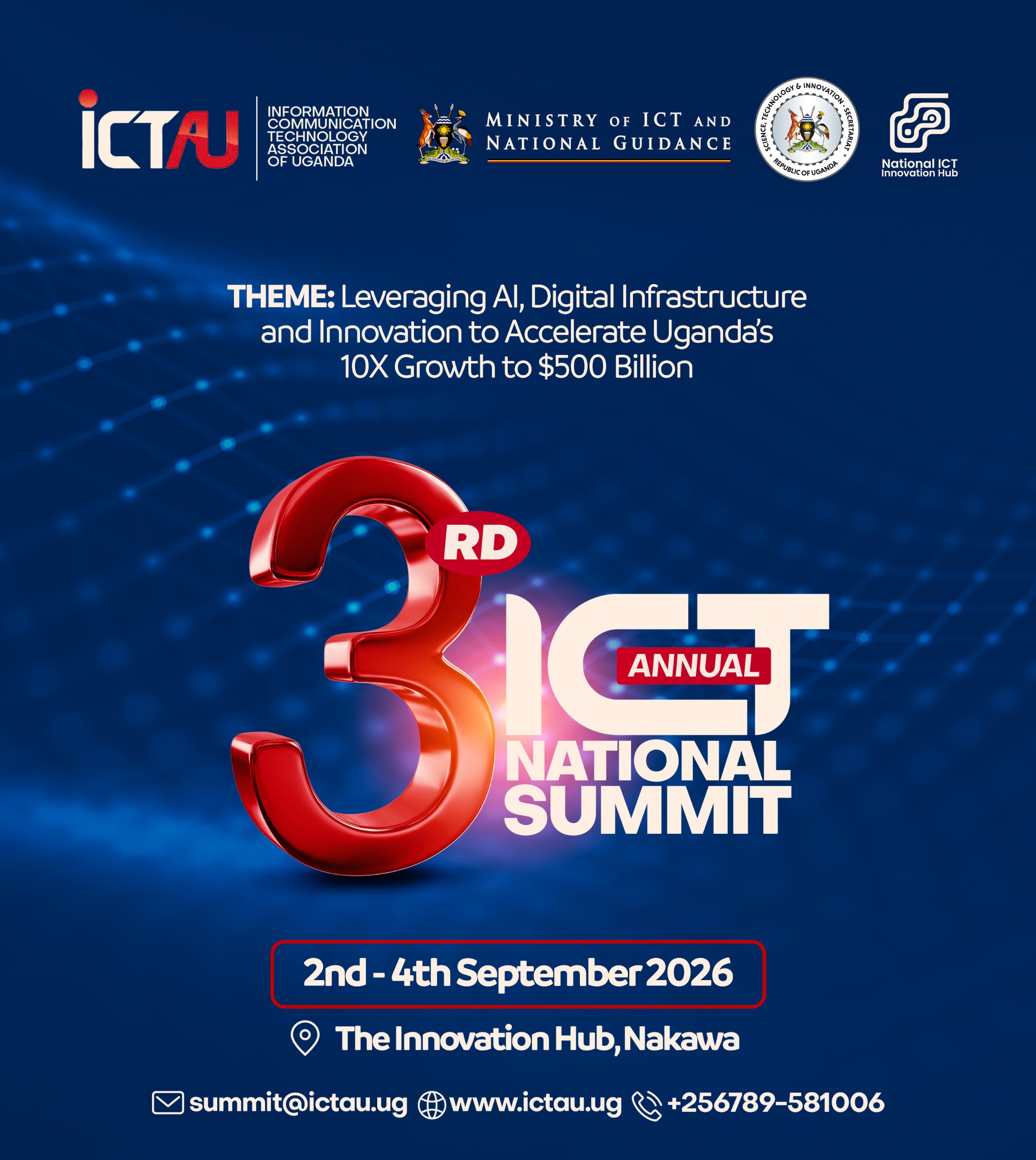 3rd National ICT Summit 2026 official flyer